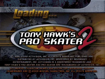 Tony Hawk Pro Skater 2 (US) screen shot title